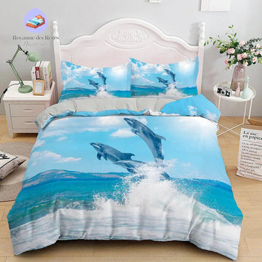 Housse de Couette Dauphin Vague